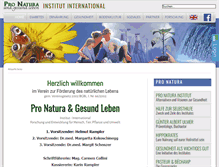 Tablet Screenshot of pro-natura.info